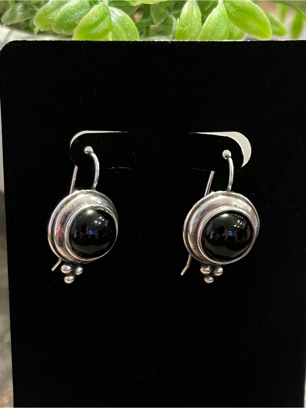 Carolyn Pollack (Relios) 925 Sterling Silver & Onyx Earrings